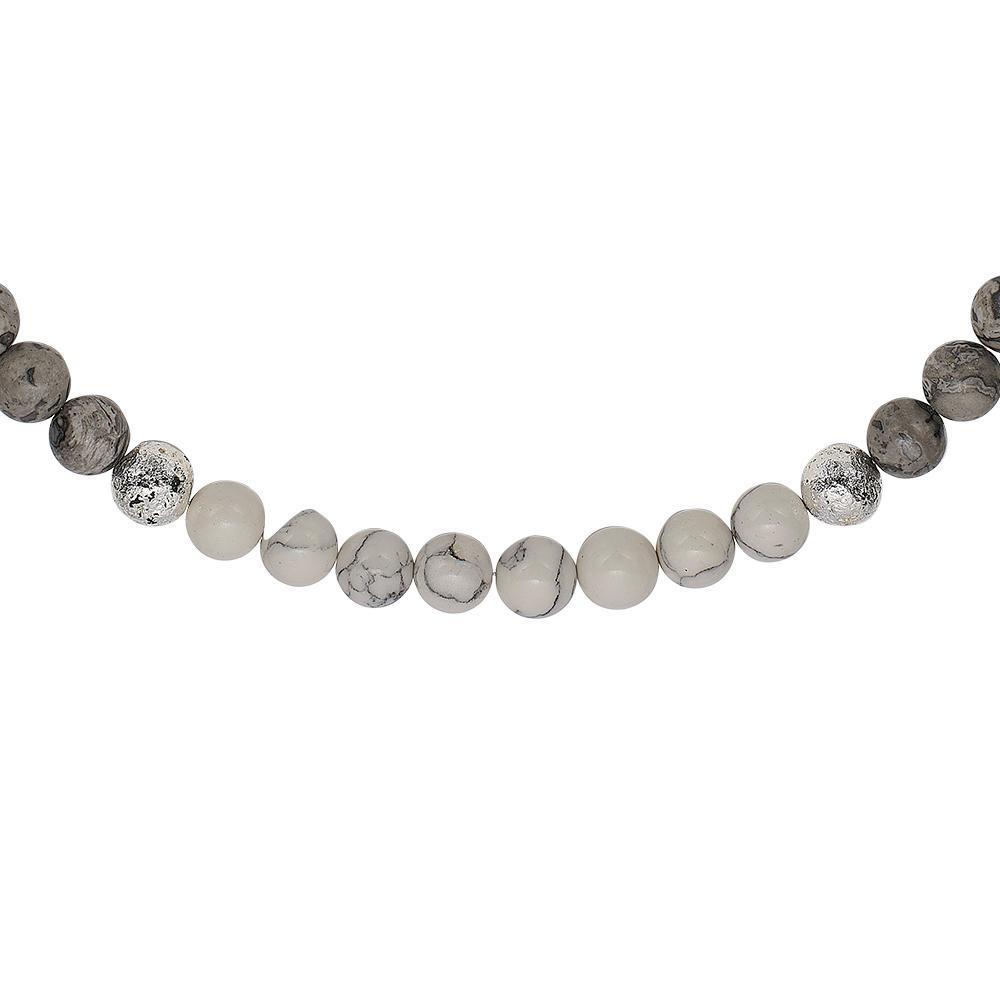 Aagaard Connections kæde - Grey jasper/Howlite-Aagaard-Guldsmed Lauridsen