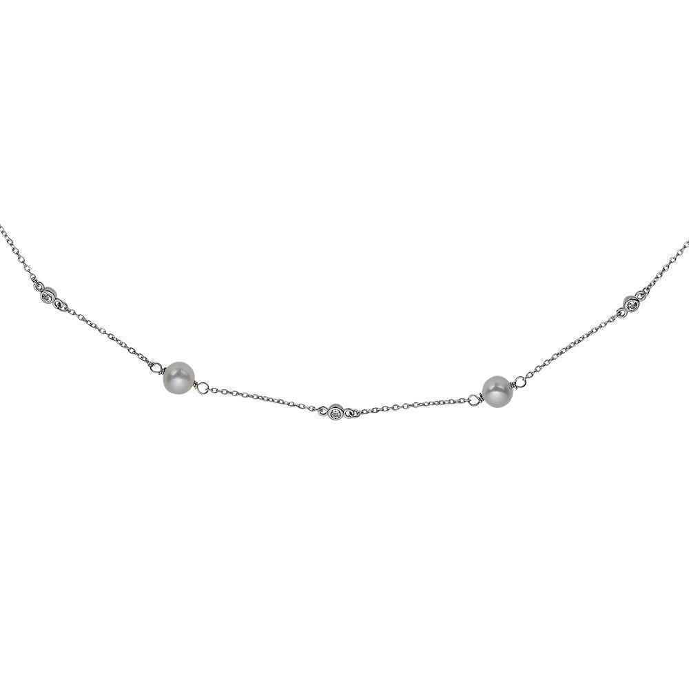 Aagaard Connections kæde - White Pearl/Topaz-Aagaard-Guldsmed Lauridsen