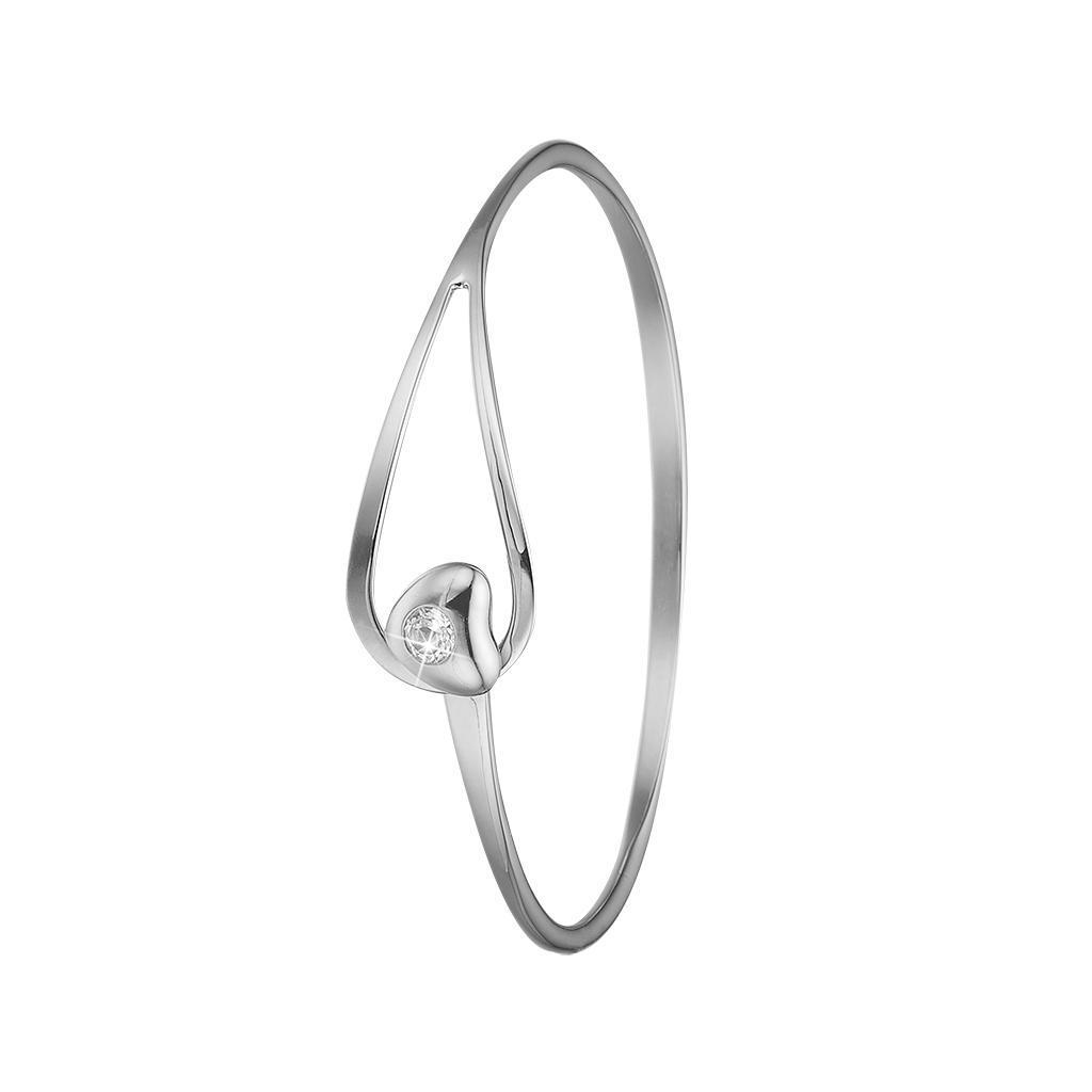 Bangle - Open Heart - Sølv & Forgyldt Sølv-Christina Watches-Guldsmed Lauridsen