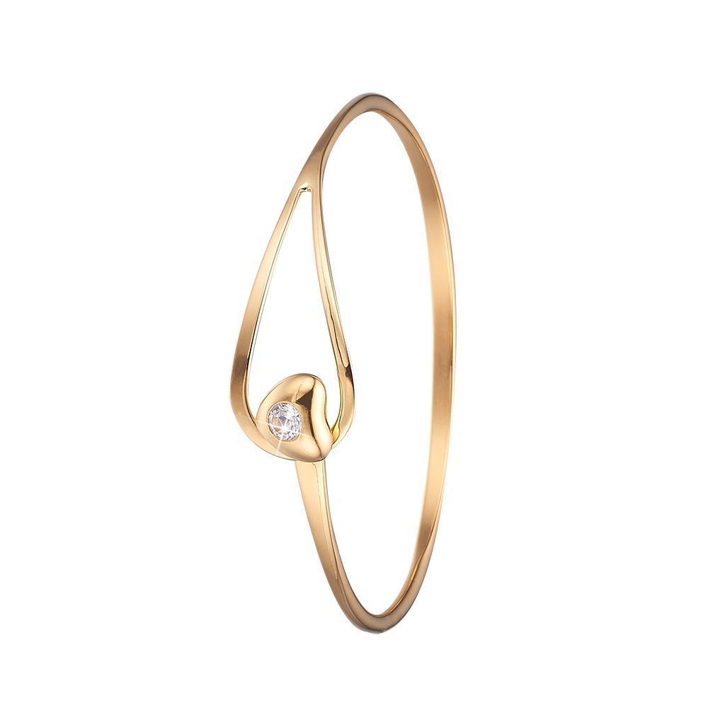 Bangle - Open Heart - Sølv & Forgyldt Sølv-Christina Watches-Guldsmed Lauridsen