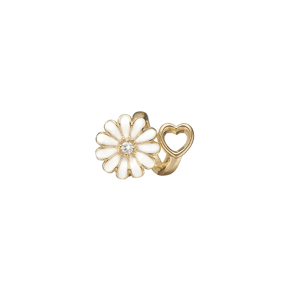 Charm - Marguerite Heart Labgrown diamond-Christina Watches-Guldsmed Lauridsen