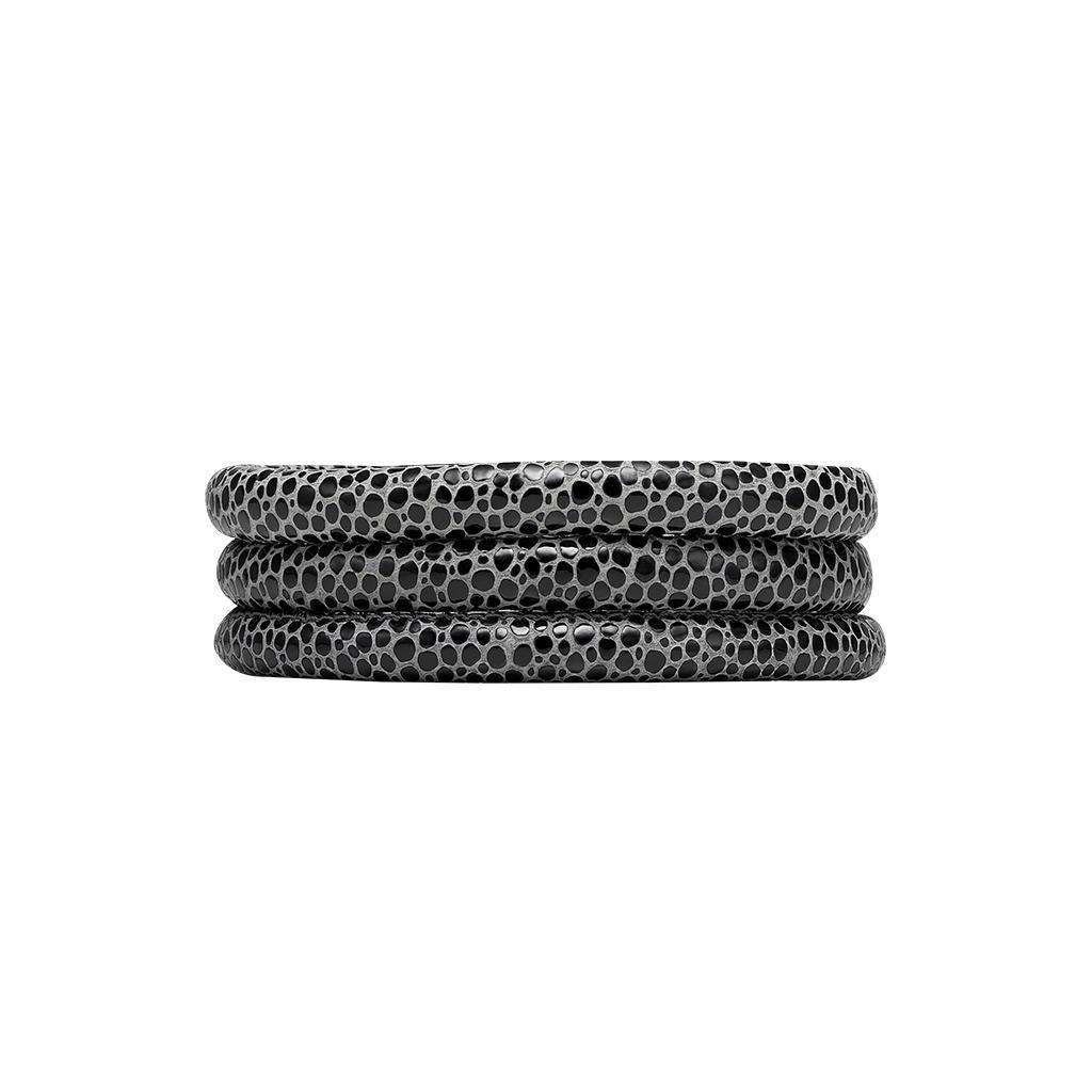 Christina Læderarmbånd - Stone Black - 3-lags-Christina Watches-Guldsmed Lauridsen