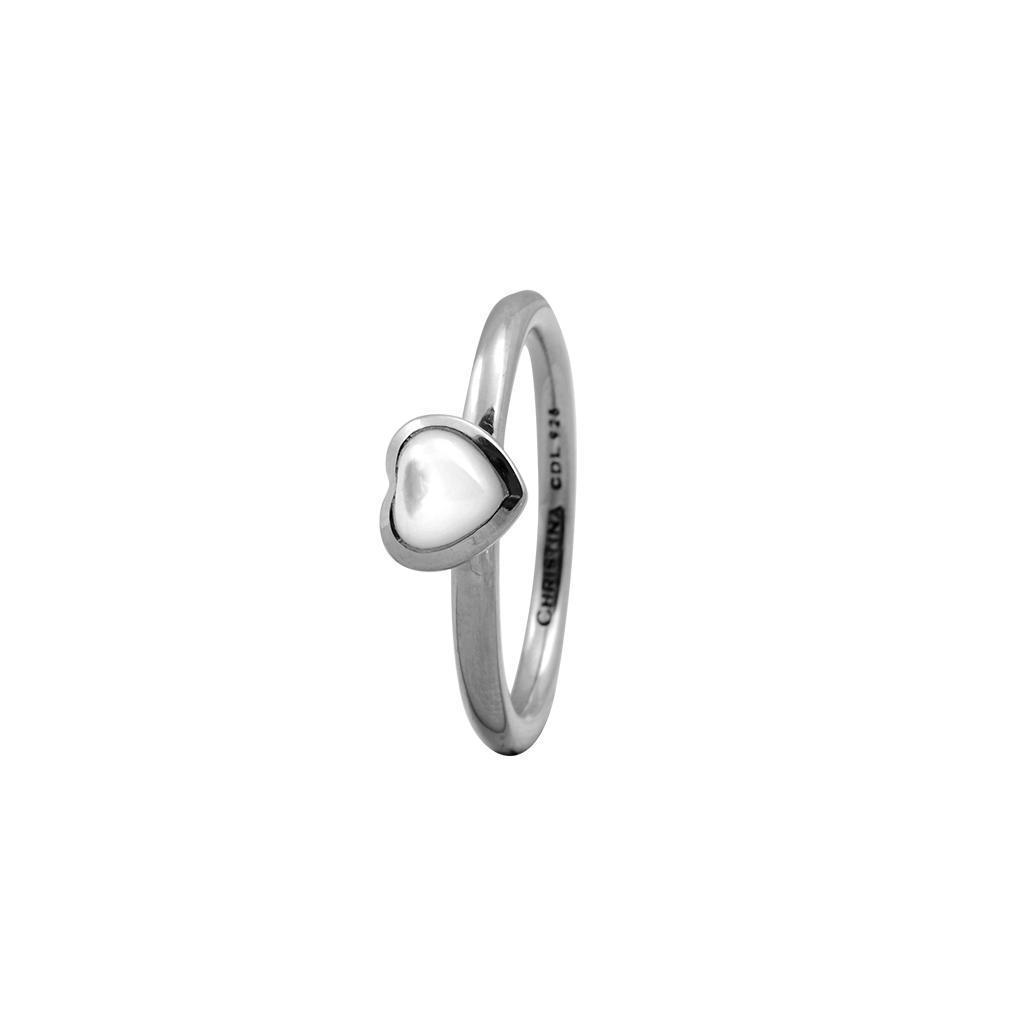 Christina ring - Heart Mother of Pearl-Christina Watches-Guldsmed Lauridsen