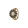 Christina ring - Topaz Big Black Marguerite-Christina Watches-Guldsmed Lauridsen