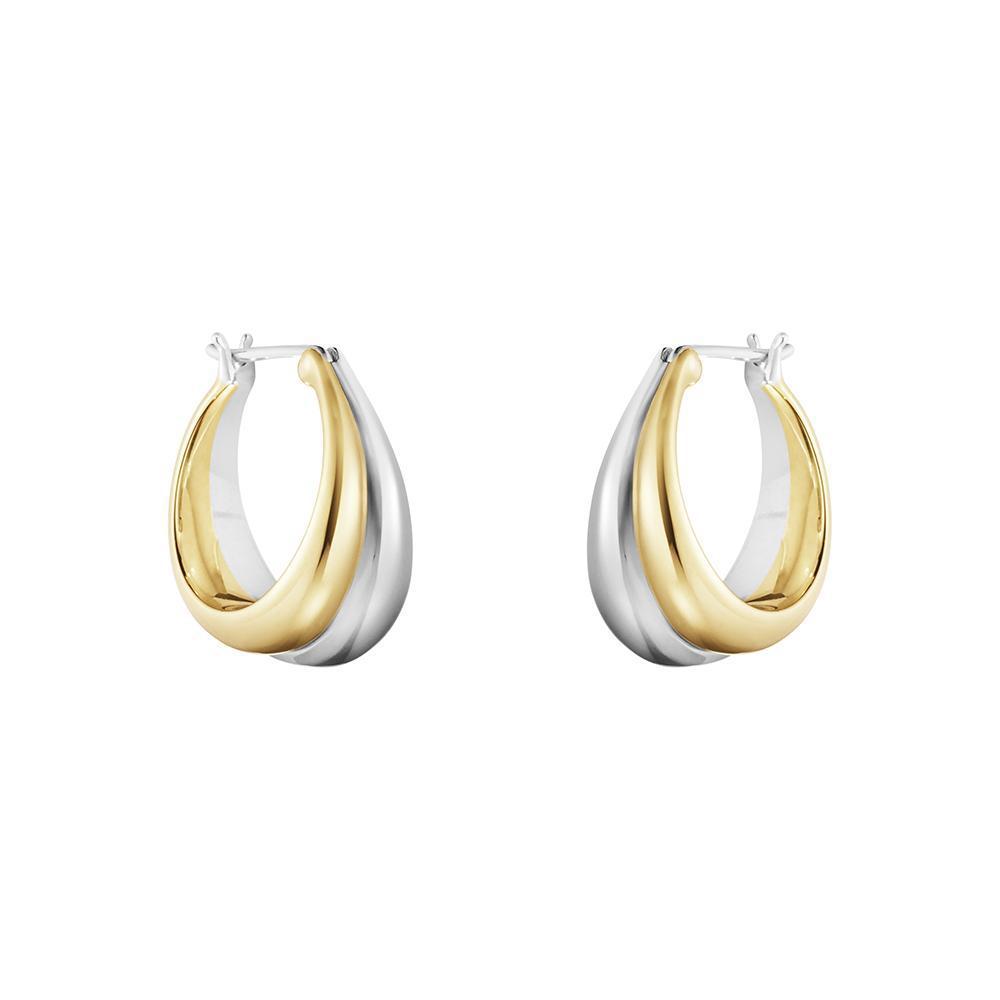 Georg Jensen - Curve stor ørering-Georg Jensen-Guldsmed Lauridsen