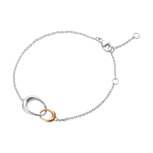 Georg Jensen - Offspring armbånd sølv med 18kt guld-Georg Jensen-Guldsmed Lauridsen