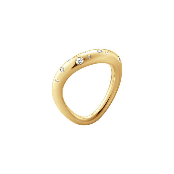 Georg Jensen - Offspring ring 18kt rødguld med brillanter-Georg Jensen-Guldsmed Lauridsen