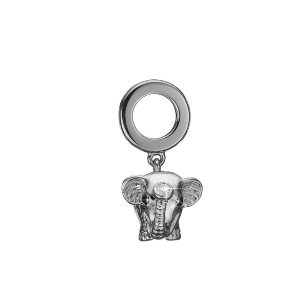 Hvidguld charm - Diamond Elephant-Christina Watches-Guldsmed Lauridsen