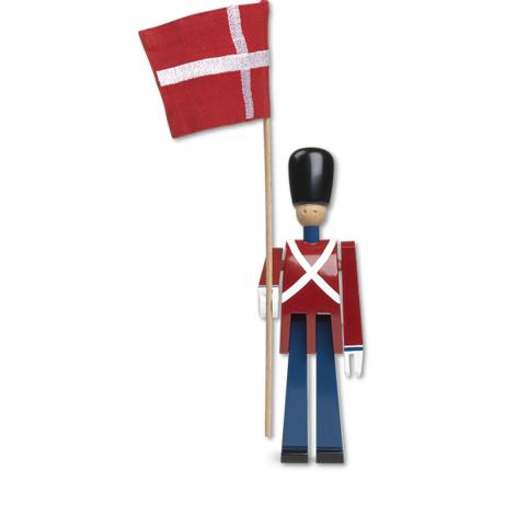 Kay Bojesen Fanebærer med tekstilflag lille-Kay Bojesen-Guldsmed Lauridsen