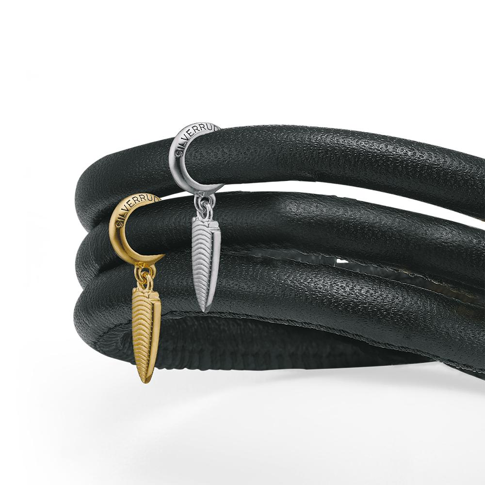 Læderarmbånd med charm - Silverrudder-Christina Watches-Guldsmed Lauridsen