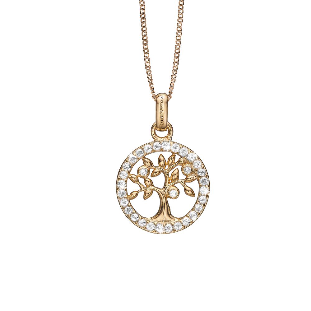 Vedhæng - Topaz Tree of Life-Christina Watches-Guldsmed Lauridsen