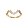 Wave Sparkle ring - small-byBiehl-Guldsmed Lauridsen